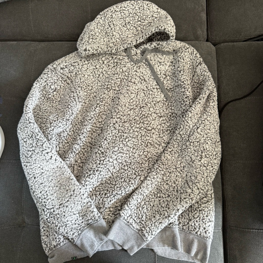Cozy Gray Sherpa Hoodie